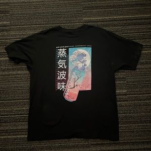 Black “Vaporwave Juice” graphic tee